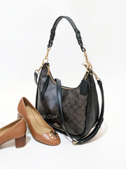 Coach C9189 Jules Hobo In Signature Canvas Brown Black