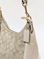 Coach-C9191-Jules-Hobo-In-Signature-Canvas-Light-Khaki-Ivory-Multi-Balilene-detail-samping