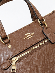 Coach Mini Gallery Crossbody Dark Saddle