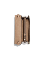 Coach CA427 Kleo Top Handle In Blocked Signature Canvas Light Khaki Chalk Multi