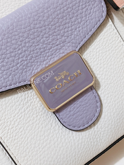 Coach CA620 Mini Pepper Crossbody In Colorblock Chalk Multi