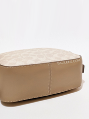 Coach Camera Bag In Signature Canvas Crossbody Sand Taupe
