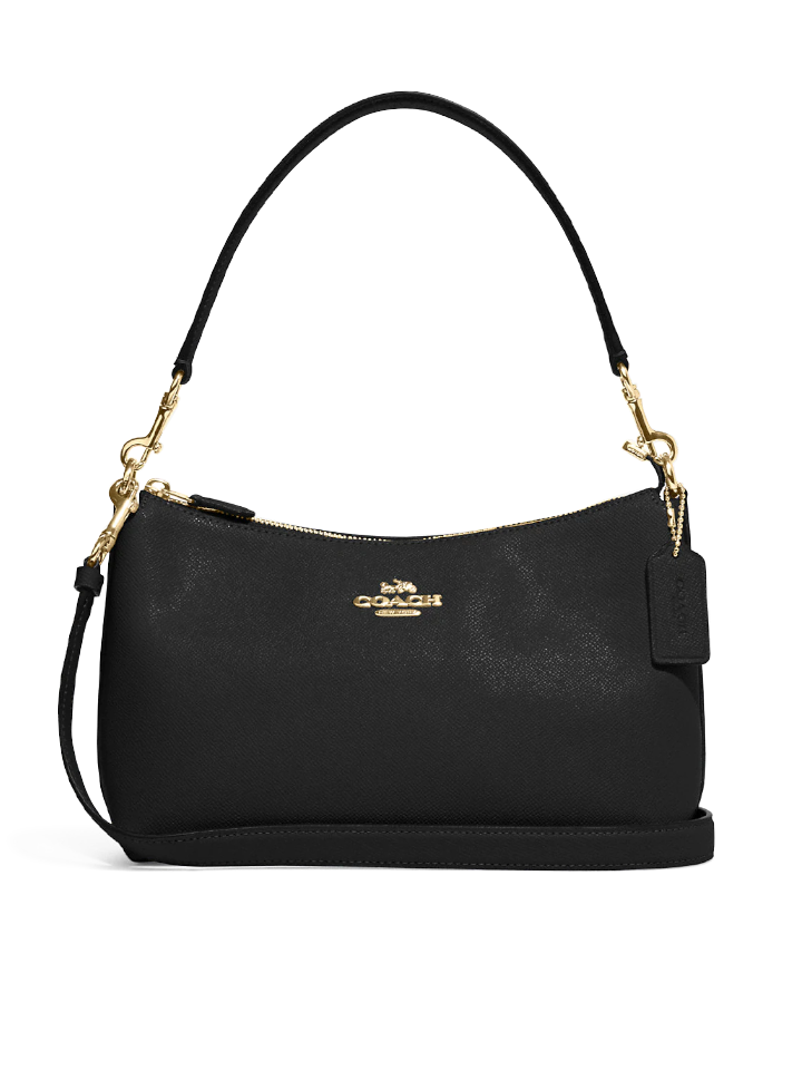 Coach-Clara-Shoulder-Bag-Black-Balilene-depan