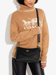 Coach-Clara-Shoulder-Bag-Black-Balilene-onmodel