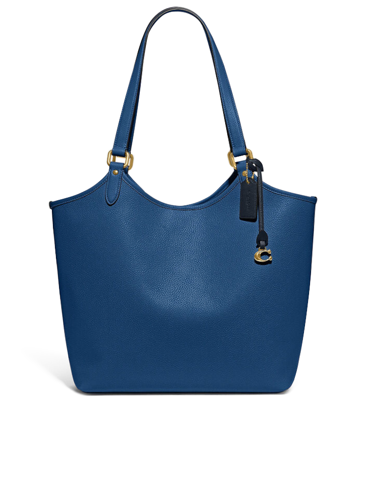 Coach Day Tote Pebble Leather True Blue
