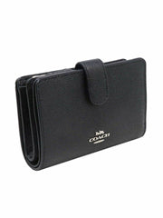 Coach F11484 Medium Corner Crossgrain Leather Black