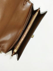 Coach F24280 Signature Pvc Chain Crossbody Khaki Chalk