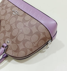 Coach F27583 Signature Mini Sierra Satchel Khaki Jasmine