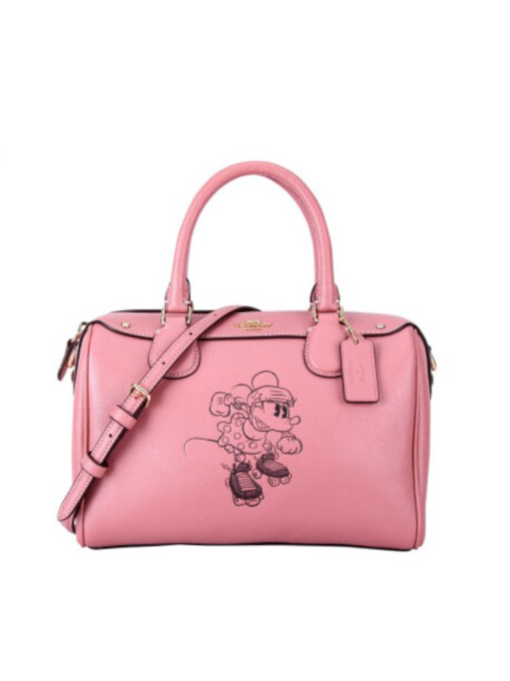 Coach Mini Bennett In Vintage Pink With Minni Mouse Balilene