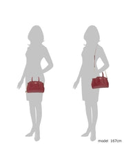 Coach F31485 Mini Sage Signature Debossed Cherry