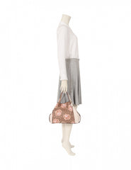 Coach-F32314-Edie-Shoulder-Bag-28-In-Signature-Rose-Print-Brass-Tan-Chalk-Balilene-on-model