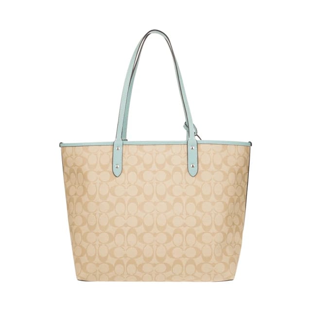 Coach-F36658-Reversible-Signature-Light-Khaki-Seafoam-balilene-belakang