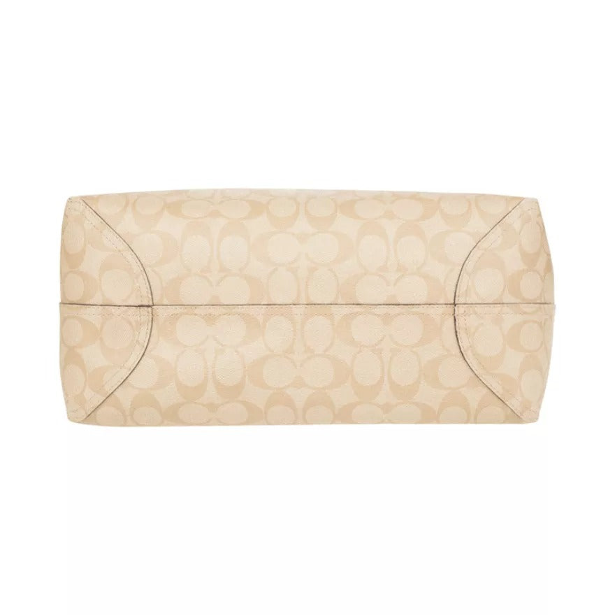 Coach-F36658-Reversible-Signature-Light-Khaki-Seafoam-balilene-detail-bawah