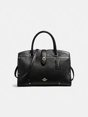 Coach F37575 Mercer 30 Satchel Black