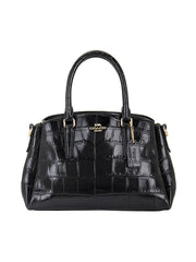 Coach F38955 Sage Crocodile Embossed Black