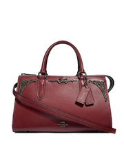 Coach F39289 Selena Gomez Crystal Embellishment Leather Wine
