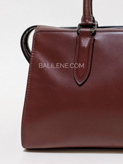 Coach F39289 Selena Gomez Crystal Embellishment Leather Wine