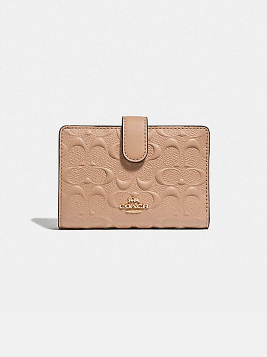 Coach F67565 Corner Medium Signature Beechwood