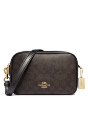 Coach F68168 Jes Crossbody In Signature Canvas Brown Black