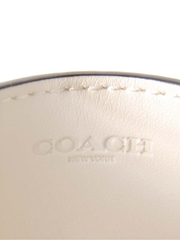 Coach F73601 Card Case In Signature Leather Chalk