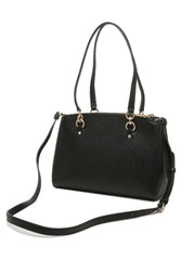 Coach F76938  Etta Carryal Crossgrain Leather Black
