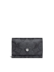 Coach-F78675-Five-Ring-Key-Case-In-Signature-Canvas-Charcoal-Balilene-depan