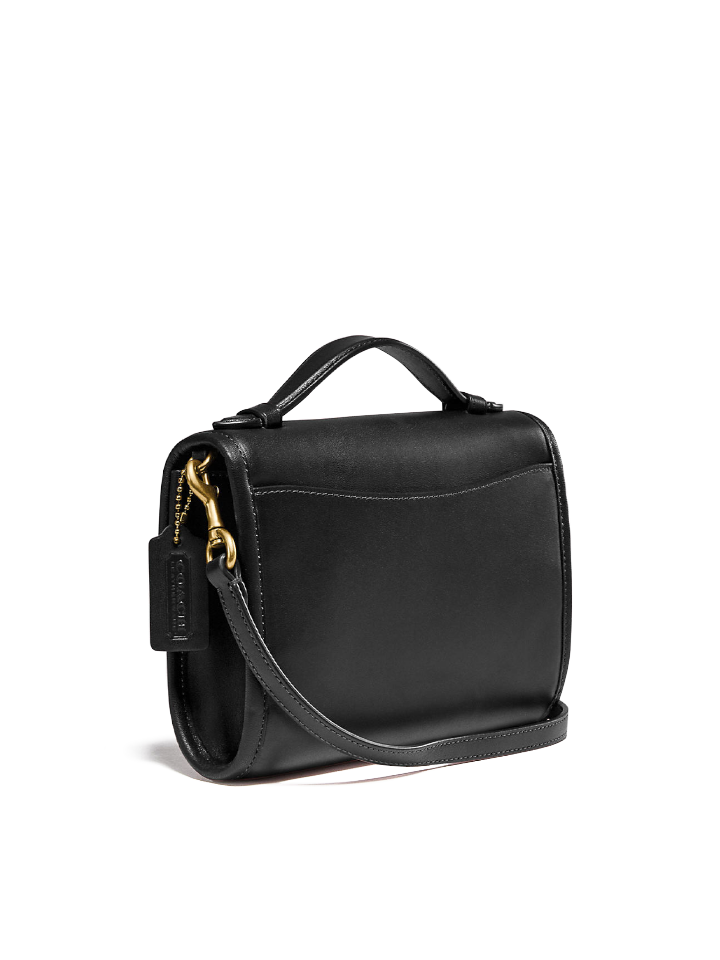 Coach-Kip-Turnlock-Crossbody-Bag-Black-Balilene-samping