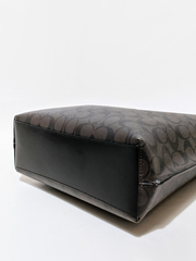 Coach Mollie Bucket Bag In Signature Canvas Brown Black