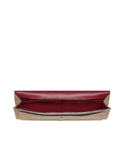 Coach Soft Wallet In Colorblock Signature Canvas Tan Rust