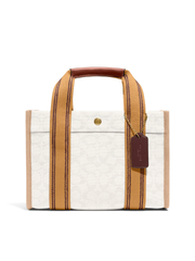 Coach Spin Tote 27 In Signature Jacquard Nature Multi