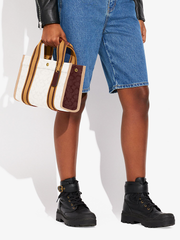 Coach Spin Tote 27 In Signature Jacquard Nature Multi