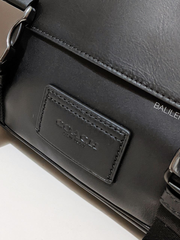 Coach Track Crossbody In Signature Canvas Gunmetal/Charcoal Black