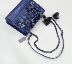 Coach 1425 Klare Crossbody With Butterfly Applique Midnight