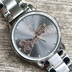 Coach 14502924 Grand Watch Classic Stainless Gunmetal