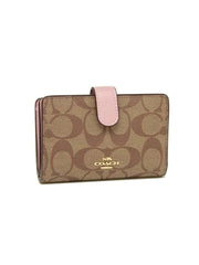 Coach 23553 Medium Corner Khaki Blossom