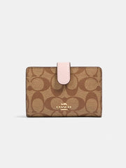 Coach 23553 Medium Corner Khaki Blossom