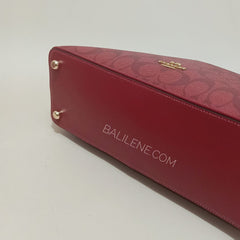 Coach 2558 Katy Satchel Signature Red