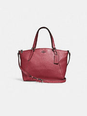 Coach 29639 Metallic Pebble Leather Mini Kelsey Hot Pink