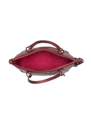 Coach 29639 Metallic Pebble Leather Mini Kelsey Hot Pink