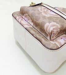 Coach 30954 Campus Backpack 23 In Signature Rose Print