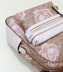 Coach 30954 Campus Backpack 23 In Signature Rose Print