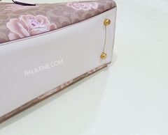 Coach 31667 Charlie Signature Rose Tan Chalk