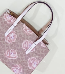 Coach 31667 Charlie Signature Rose Tan Chalk