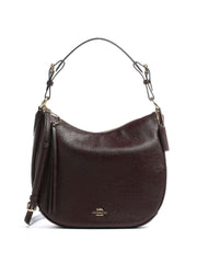 Coach 35593 Sutton Hobo Pabbled Leather Oxblood