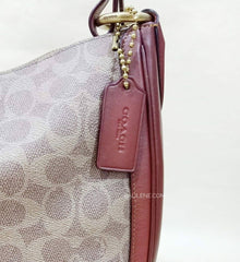 Coach 38580 Sutton Hobo Signature Tan