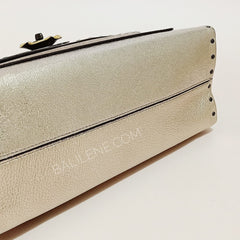 Coach 39679 Parker Signature Rivets Metalik Tan Platinum