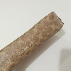 Coach 68332 Charlie Pouch In Signature Colorblok Tan Rust