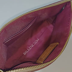 Coach 68332 Charlie Pouch In Signature Colorblok Tan Rust