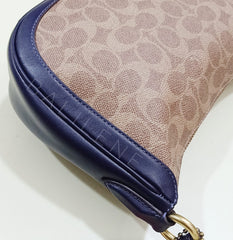 Coach 69593 Handbag Sutton Tan Ink Light Peach