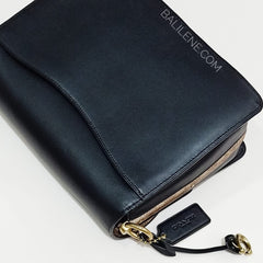 Coach 76046 Dreamer Shoulder Bag Signature Tan Black